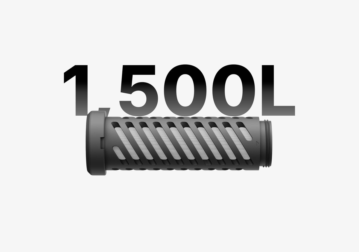 1,500 liter filter life